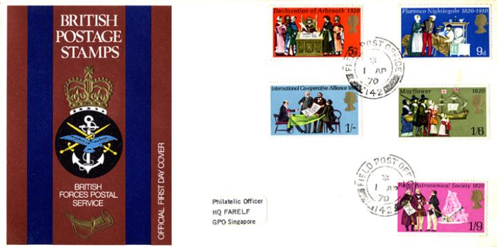 General Anniversaries 1970, British Forces Postal Service