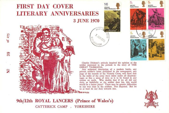 Literary Anniversaries 1970, Soldier with civilians