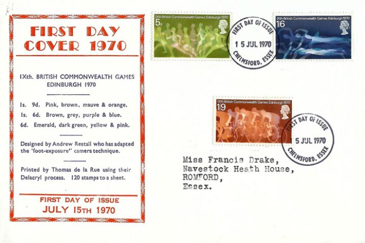 Commonwealth Games 1970, Text and Border