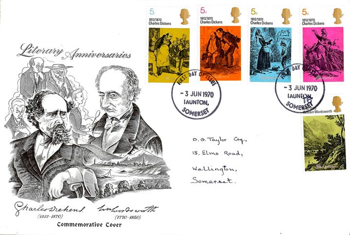 Literary Anniversaries 1970, Dickens and Wordsworth