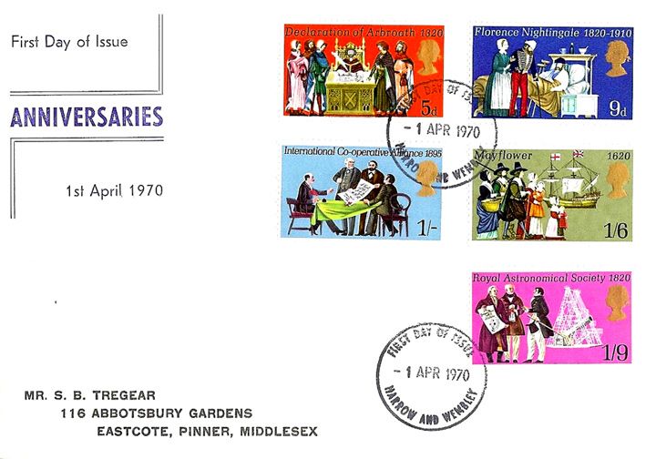 General Anniversaries 1970, Display Cover