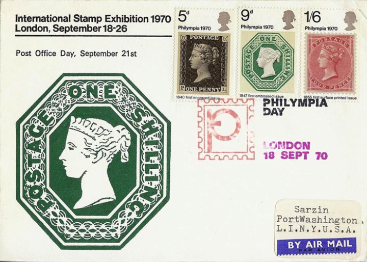 'Philympia', One Shilling Green