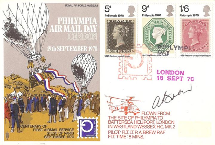 'Philympia', First Airmail Service - Siege of Paris