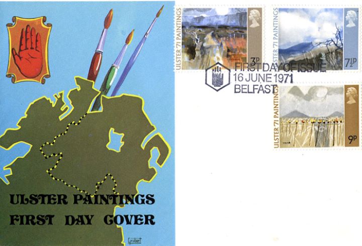 Ulster '71 Paintings, Map of Ulster