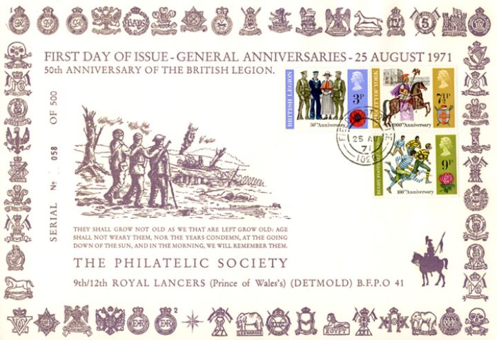 General Anniversaries 1971, Military Badges