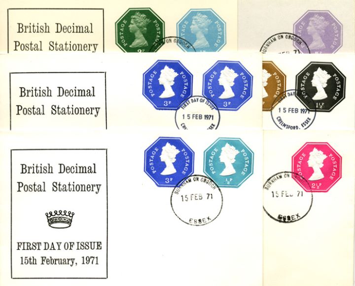 Machins: Decimal Values, Decimal Postal Stationery