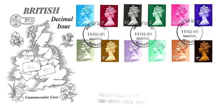 Machins: Decimal Values, British Isles