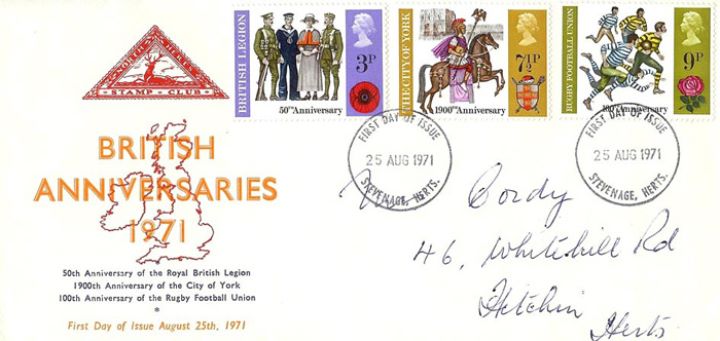 General Anniversaries 1971, The British Isles