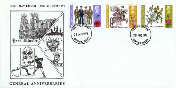 General Anniversaries 1971, York, Rugby and British Legion