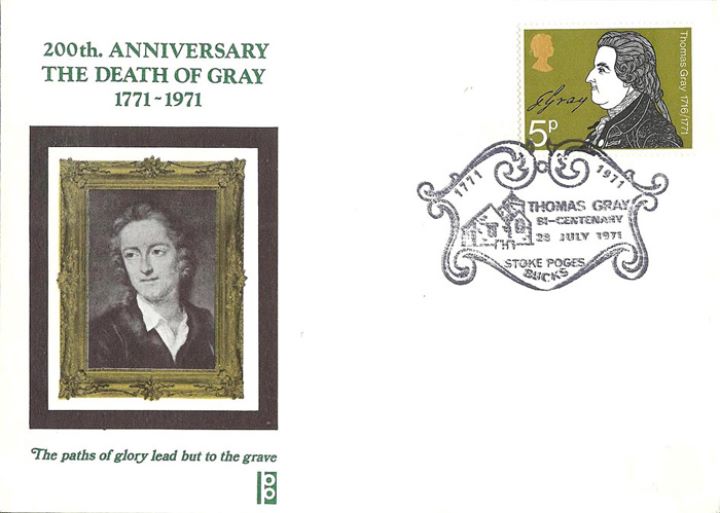 Literary Anniversaries 1971, Thomas Gray