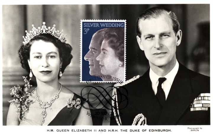 Silver Wedding 1972, The Queen & Prince Philip Postcard