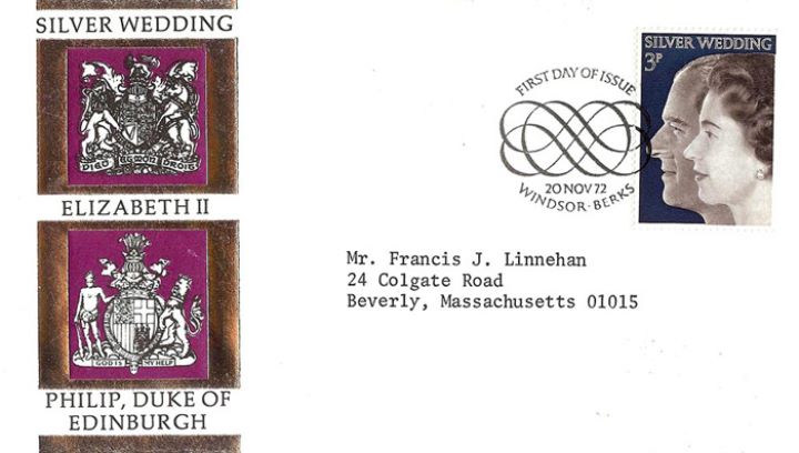 Silver Wedding 1972, Coats of Arms