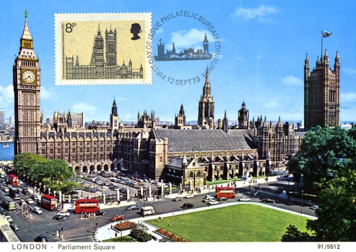 Parliament 1973, Parliament by day - Postcard