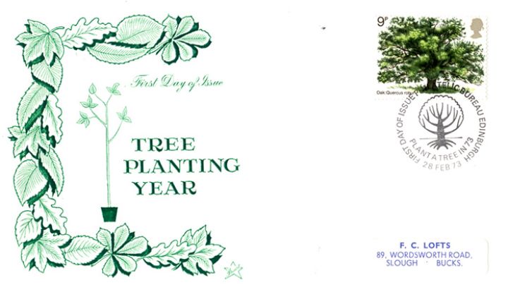 British Trees - The Oak, Tree Planting Year