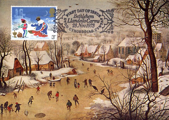 Christmas 1973, Winter Landscape - Postcard