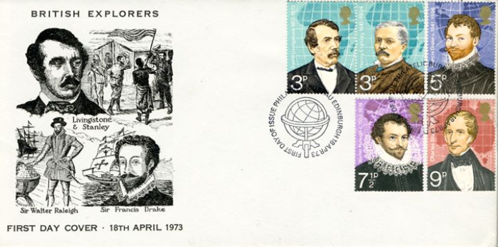 British Explorers, Livingstone, Stanley, Drake and Raleigh