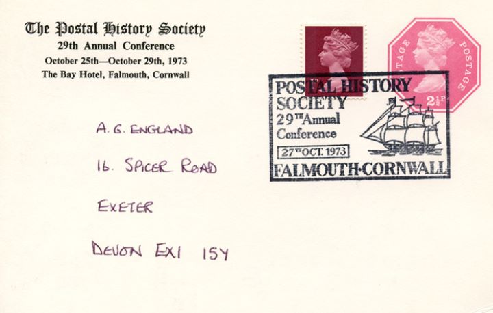 Postal History Society, 29th Annual Conference