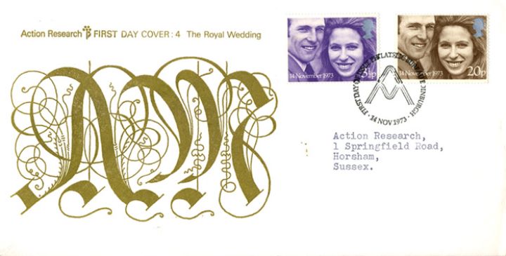 Royal Wedding 1973, Monogram