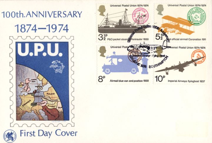 Universal Postal Union, Map of Europe