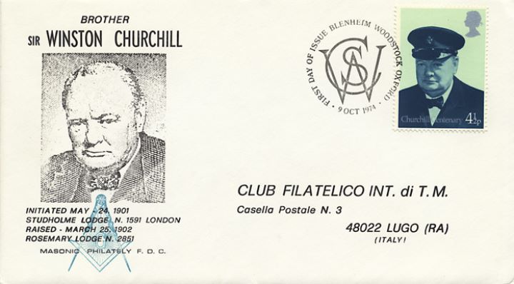 Winston Churchill, Studholme Masonic Lodge