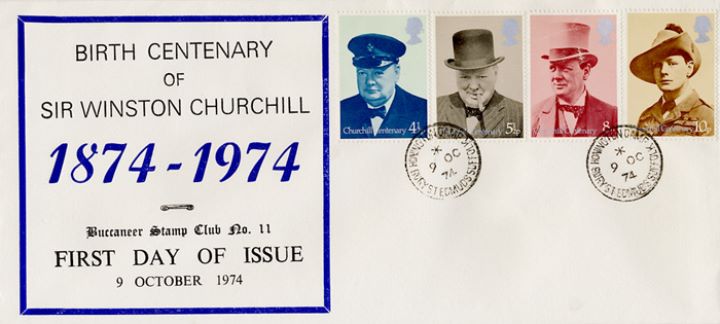 Winston Churchill, Buccaneer Stamp Club