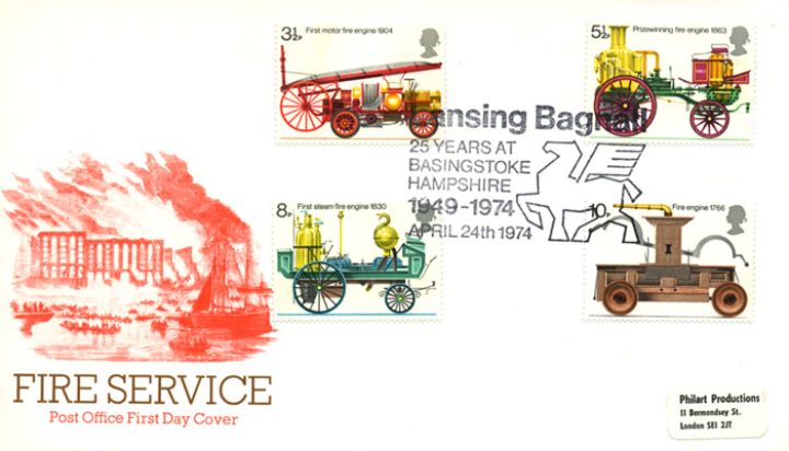 Fire Engines, Lansing Bagnall Postmark