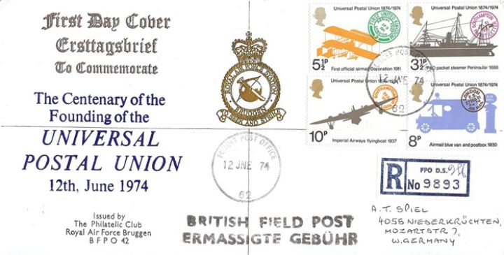 Universal Postal Union, RAF Bruggen