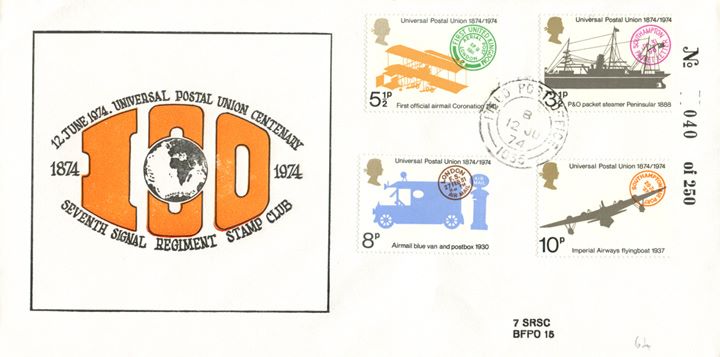 Universal Postal Union, 100 and Globe