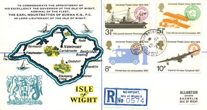 Universal Postal Union, Isle of Wight