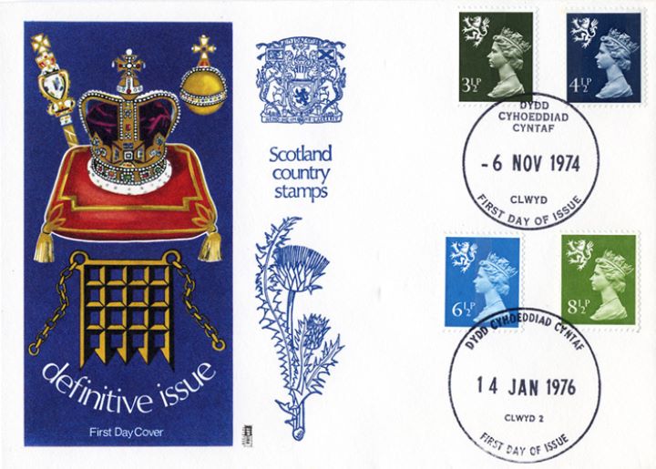 Scotland 6 1/2p & 8 1/2p, Coronation Regalia