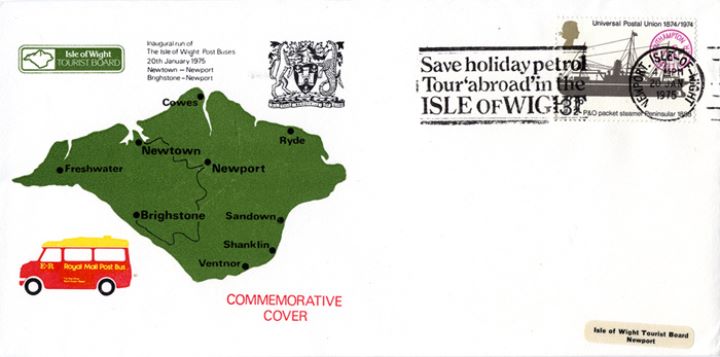 Isle of Wight Tourist Board, Post Bus and Map