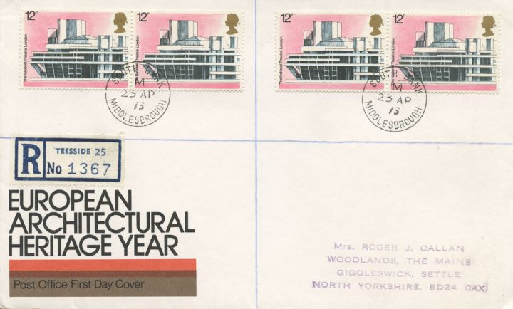 European Architectural Heritage Year, South Bank Postmark