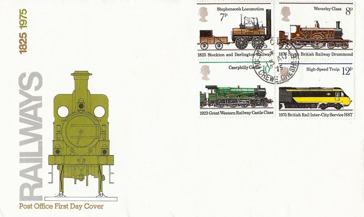 Stockton & Darlington Railway, Crewe postmark