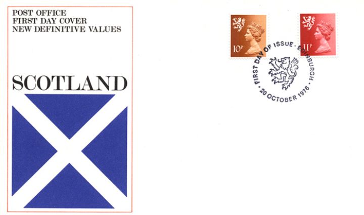 Scotland 10p & 11p, Flag of St. Andrew