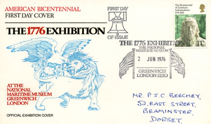 USA Bicentenary: 11p, The 1776 Exhibition