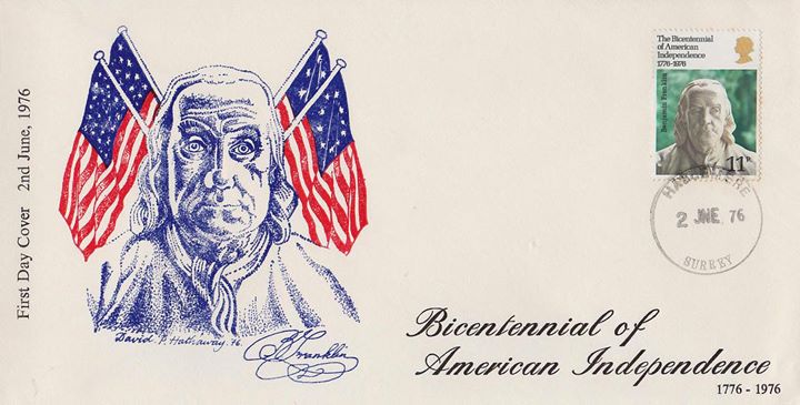 USA Bicentenary: 11p, Benjamin Franklin