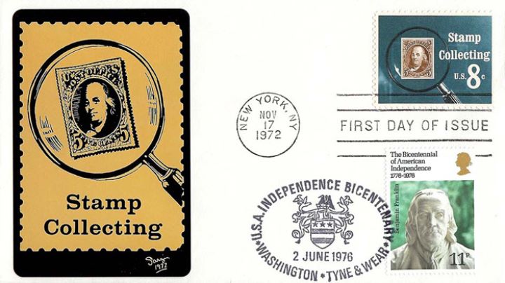 USA Bicentenary: 11p, Stamp Collecting