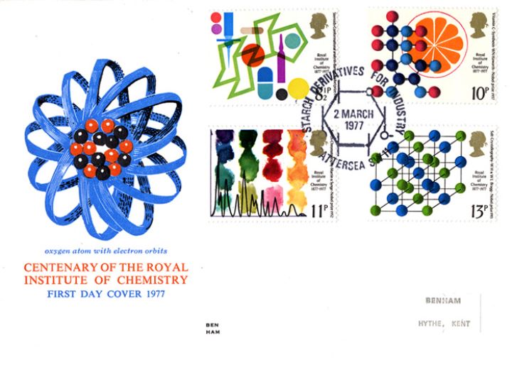 Chemistry, Oxygen atom with electron orbits