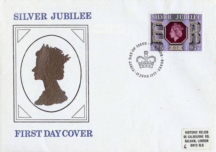 Silver Jubilee:  9p, Cameo of the Queen