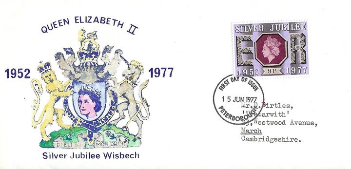 Silver Jubilee:  9p, Silver Jubilee Wisbech