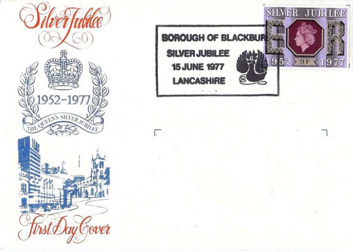 Silver Jubilee:  9p, Borough of Blackburn