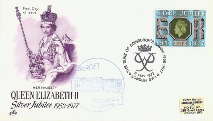 Silver Jubilee, Queen with Orb and Sceptre