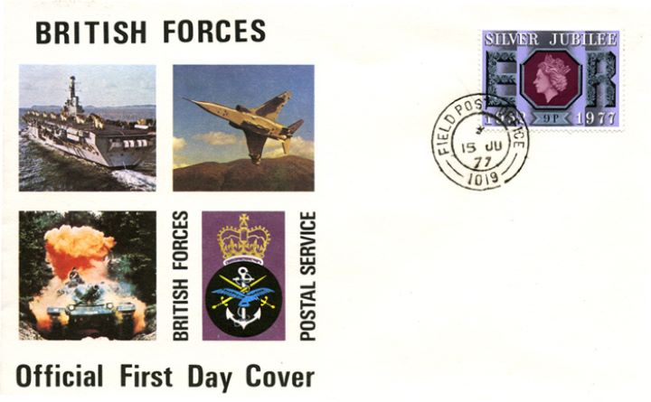 Silver Jubilee:  9p, British Forces