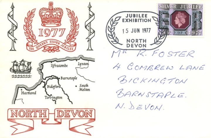 Silver Jubilee:  9p, North Devon