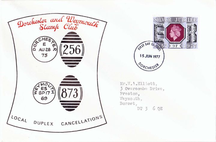 Silver Jubilee:  9p, Dorchester & Weymouth Philatelic Club