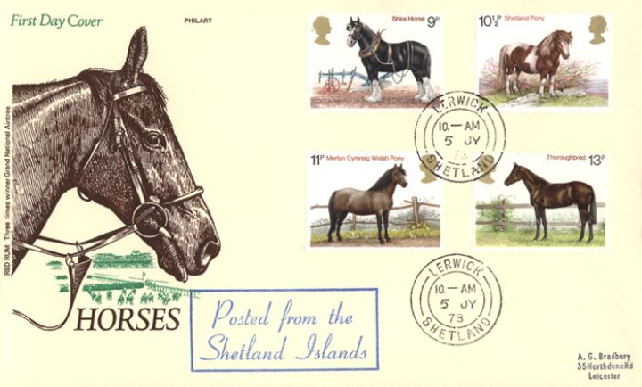 Shire Horse Society, Rare CDS postmarks