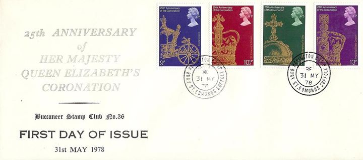 Coronation 25th Anniversary, Buccaneer Stamp Club