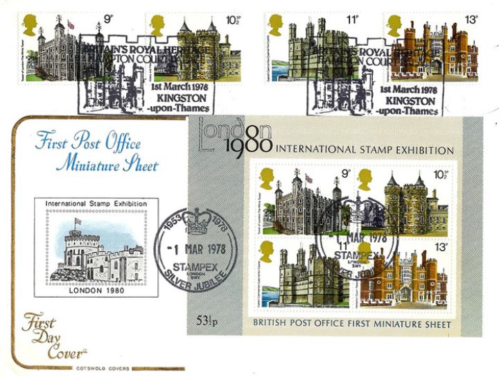 Historic Buildings: Stamps, Double Dated Cover