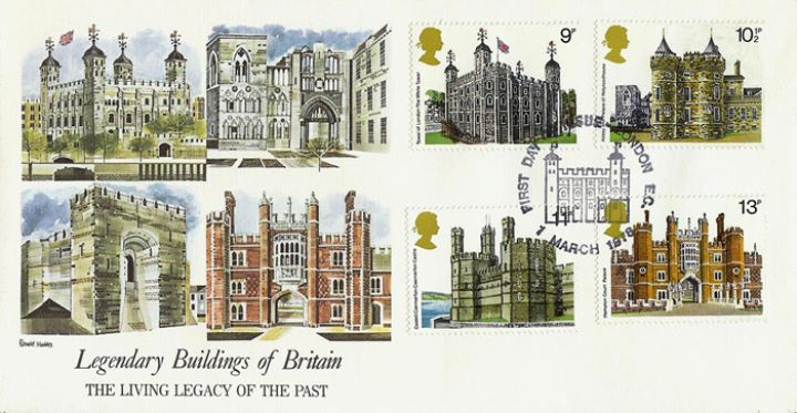 Historic Buildings: Stamps, Legendary Buildings