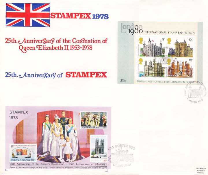 Historic Buildings: Miniature Sheet, 25th Anniversary of Stampex